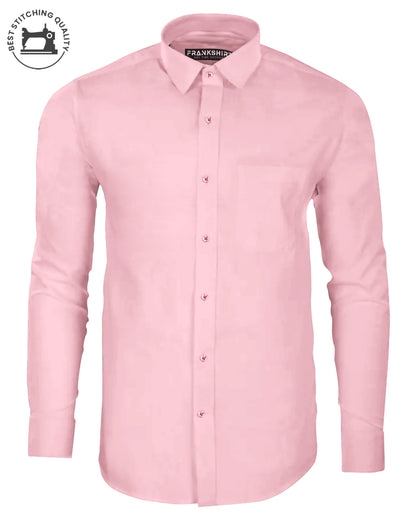 Baby Pink I Formal Shirt I Regular Fit I 100% Cotton Shirt - Frankshop.in