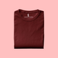 Half Sleeves 180 GSM T-Shirts for Men Cotton (Maroon)