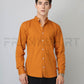 Frankshirt Chinese Collar Mustard Tailored Fit Cotton Casual Shirt for Man - Frankshop.in