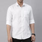 Combo of 4 Cotton Shirt for Man ( Lemon,Pista,Navy Blue and White )