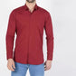 Combo of 2 Cotton Shirt for Man ( Red and Mehandi )