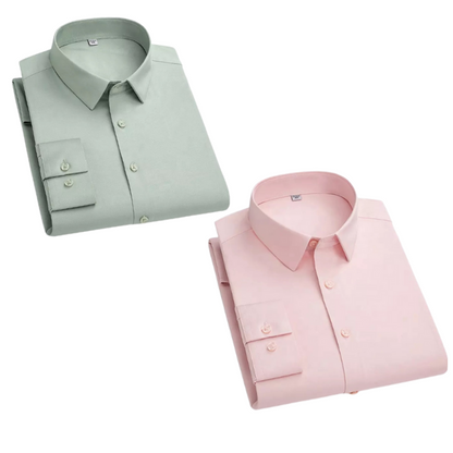 Combo of 2 Cotton Shirt for Man (Pink and Pista) - Frankshop.in