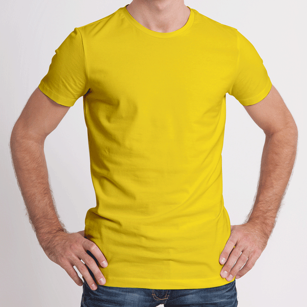 Pack of 3 Half Sleeves T-Shirts for Men 180 GSM (Mustard, Black and Maroon) - Frankshop.in