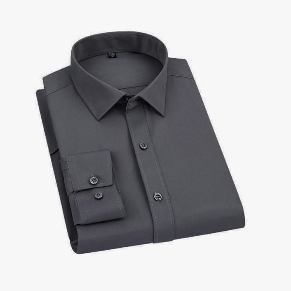 Frankshop Classic Pure Cotton Blend Solid Dark Grey Shirt - Frankshop.in